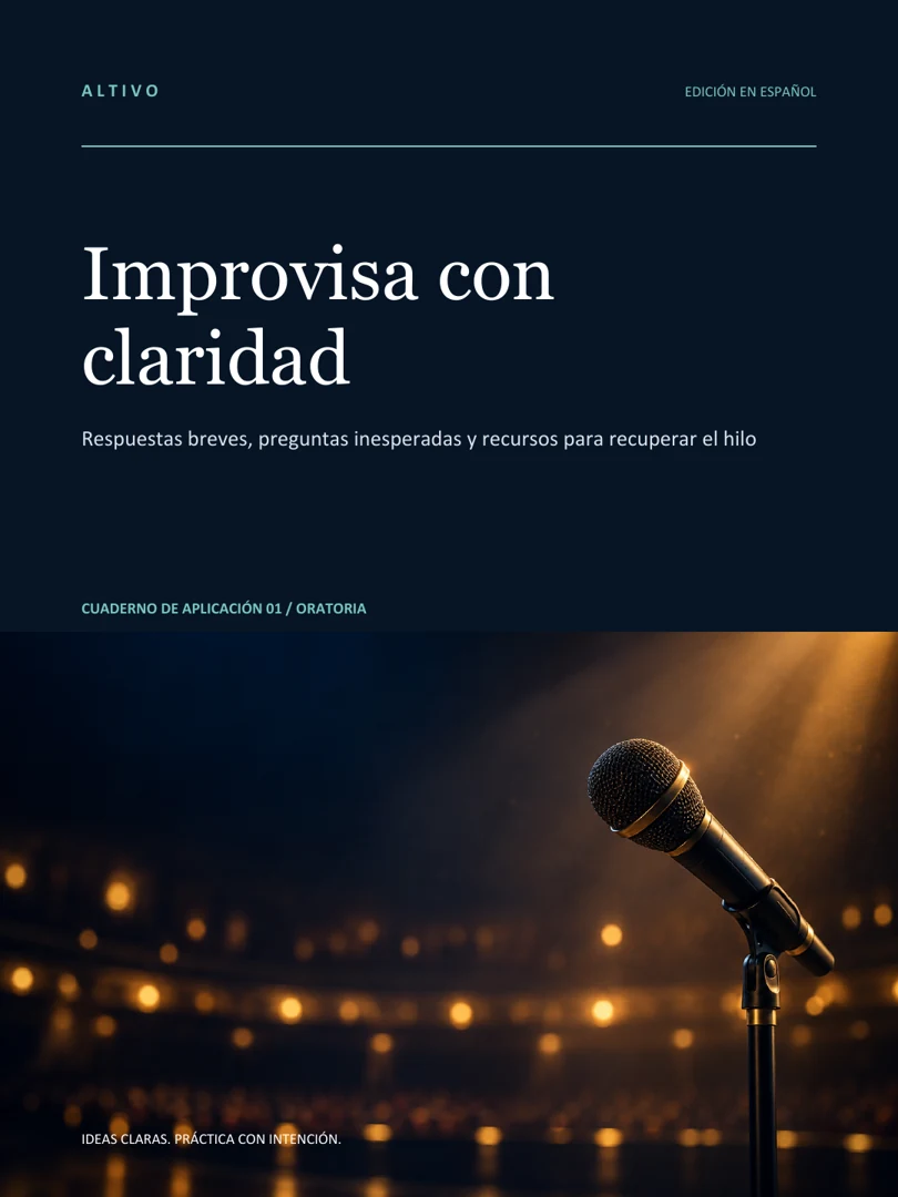 Portada de Improvisa con claridad